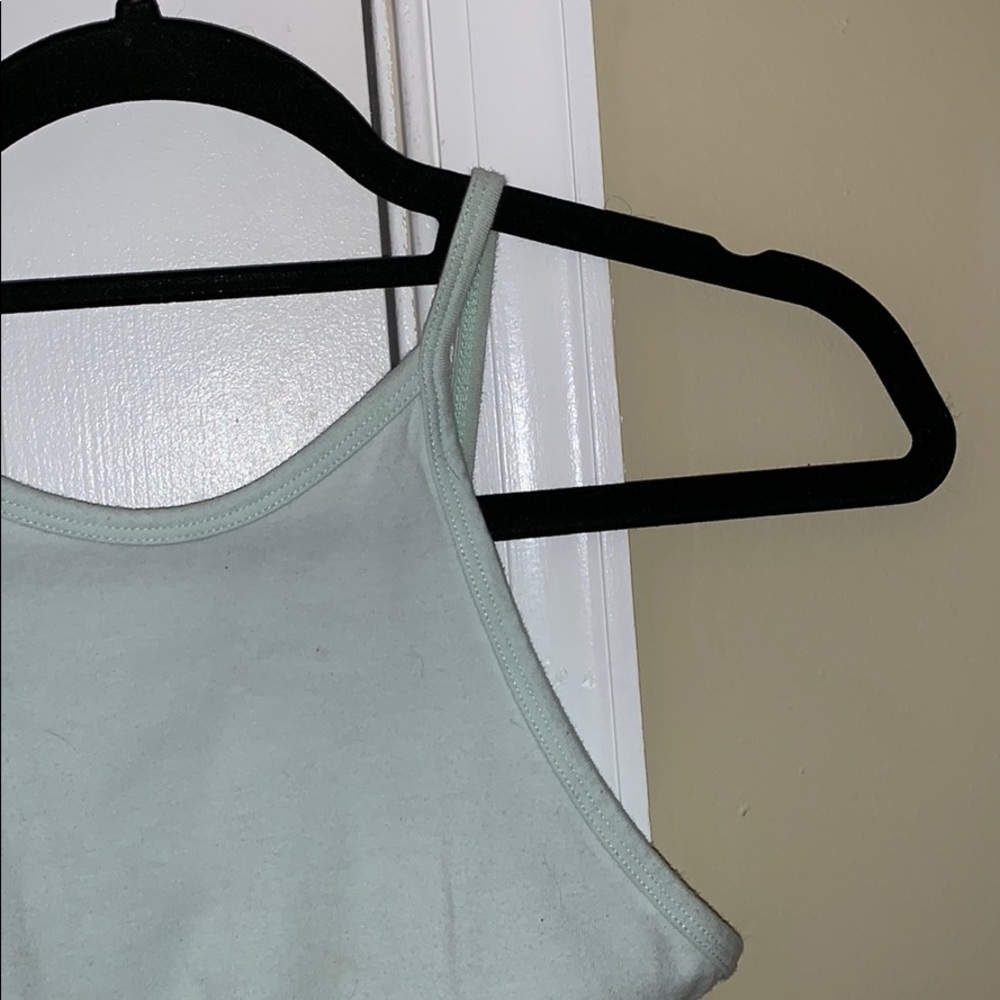 Bershka mint colored bodysuit